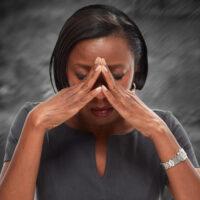 woman suffering adrenal fatigue symptoms