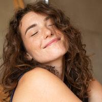 woman with sufficient vitamin b has every to enjoy her day