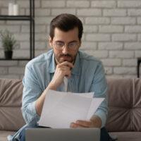 man reviews test results for addison's disease