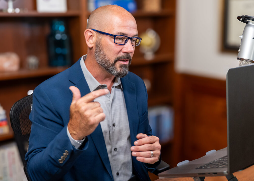 Dr. Andrew Neville speaks with a patient on video about Adrenal Fatigue treatment.